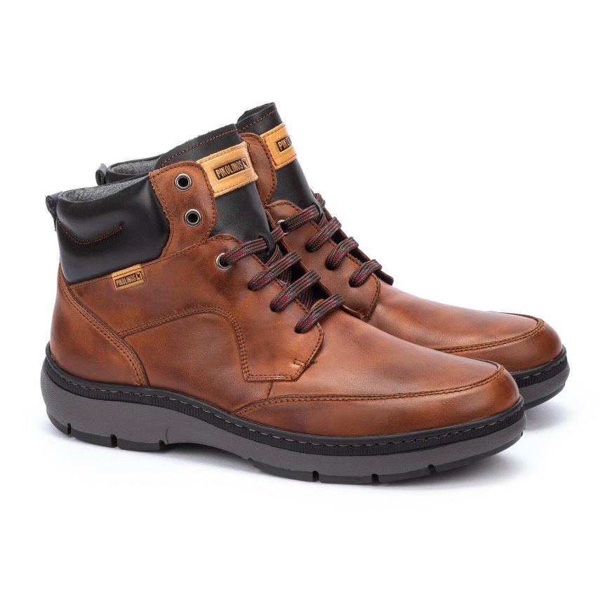 Men's Pikolinos CACERES Ankle Boots Brown | NZ M29A701